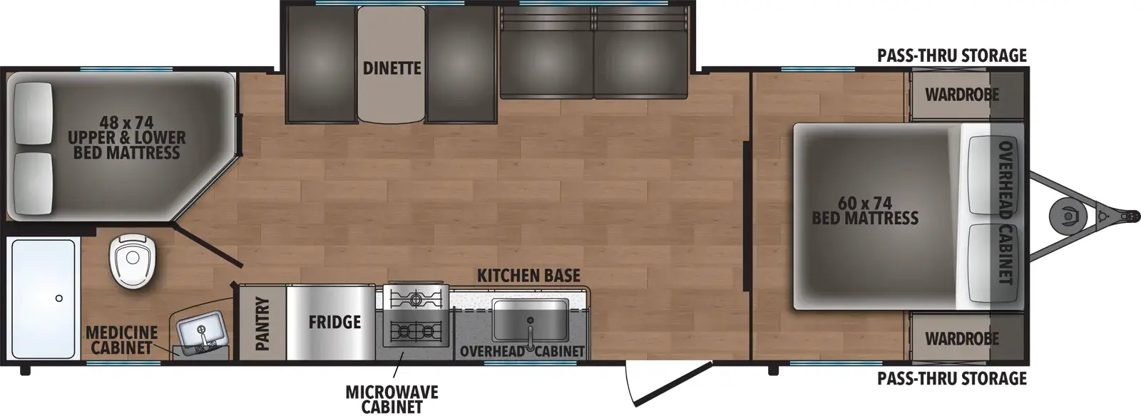 Northern Spirit Dlx & Compact 5260DB Floorplan